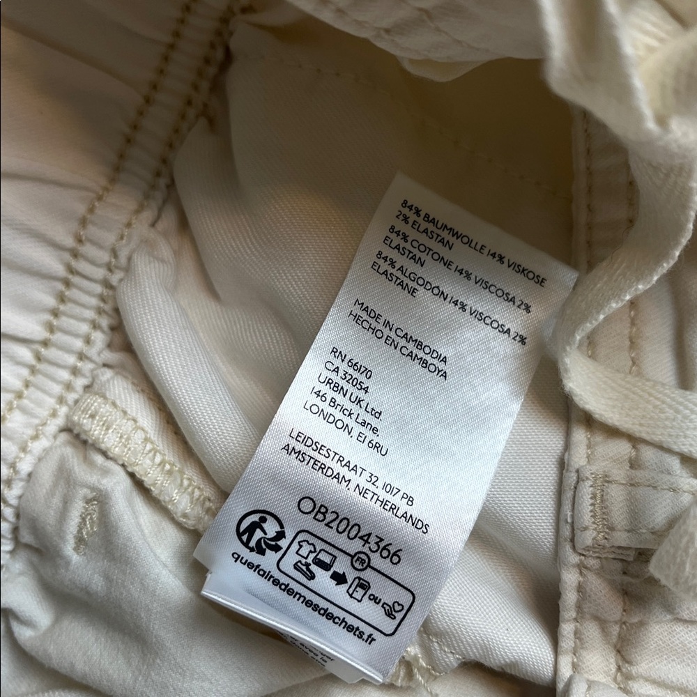 Anthropologie White Utility Cargo Pants - Picture 12 of 12